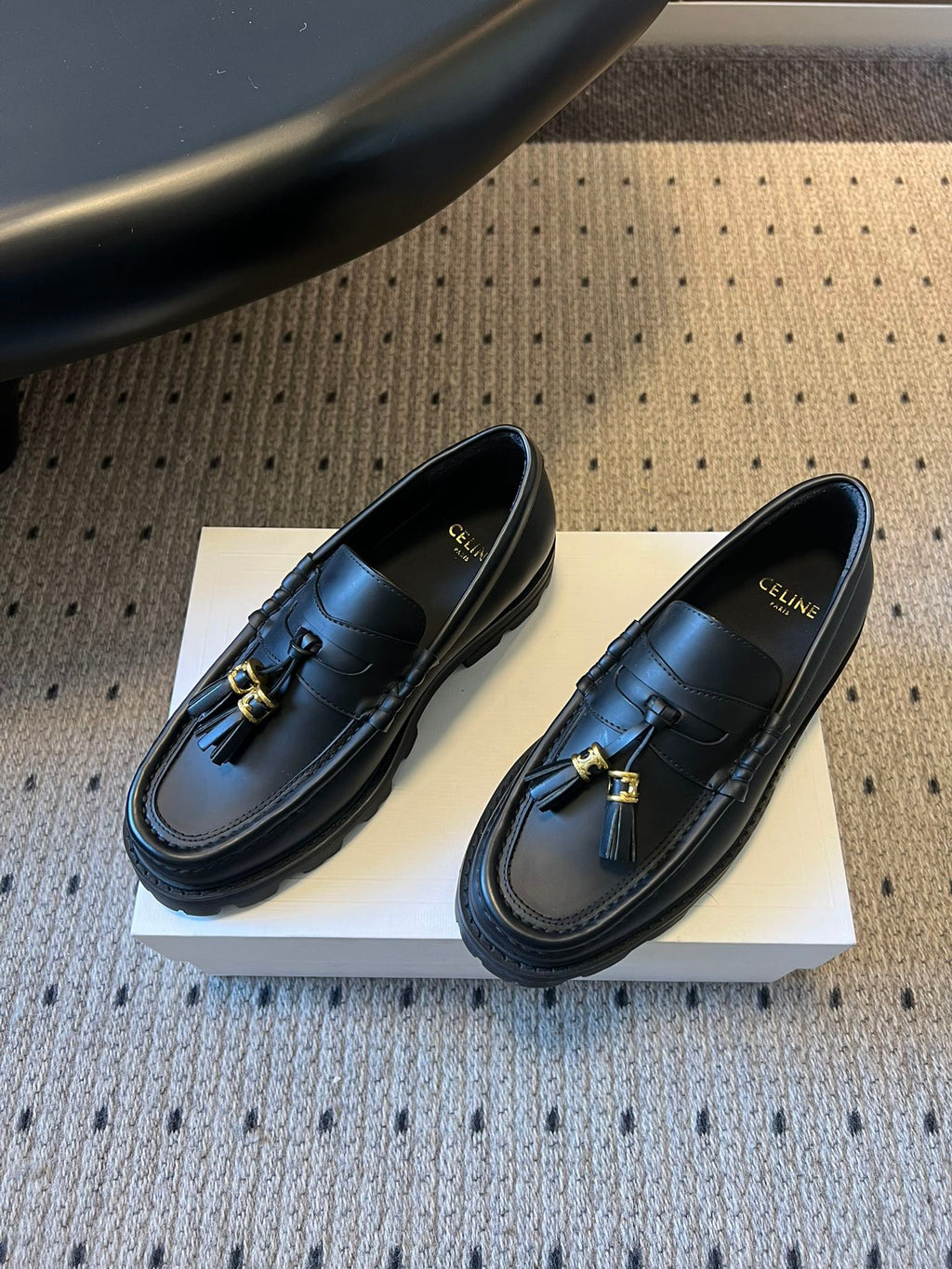 CELINE 26S LOAFER IN BLACK CALFSKIN STYLE 1