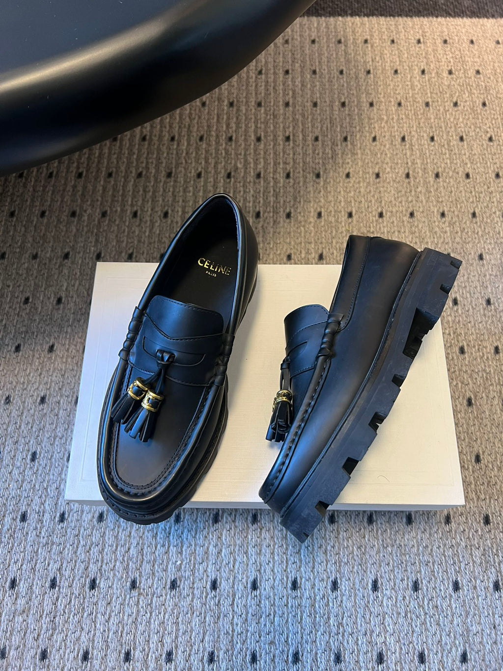 CELINE 26S LOAFER IN BLACK CALFSKIN STYLE 1