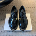 CELINE 26S SAINTNJORD TASSEL LOAFER 50 MM IN BLACK CALFSKIN