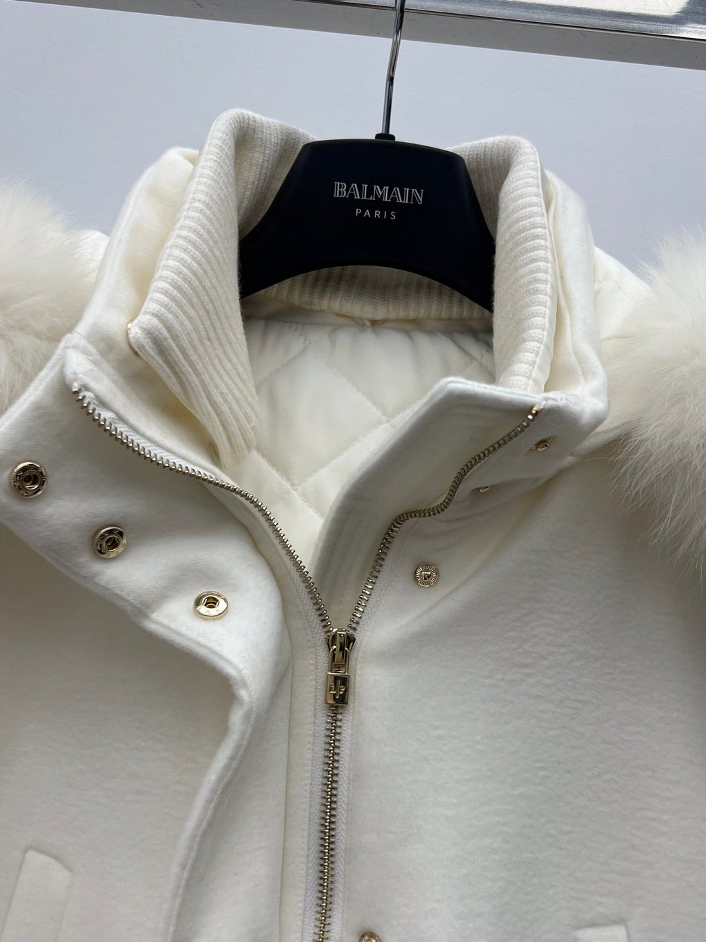 LP 26S FUR-COLLAR KNIT JACKET 472