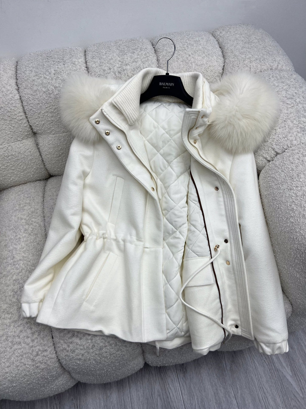 LP 26S FUR-COLLAR KNIT JACKET 472