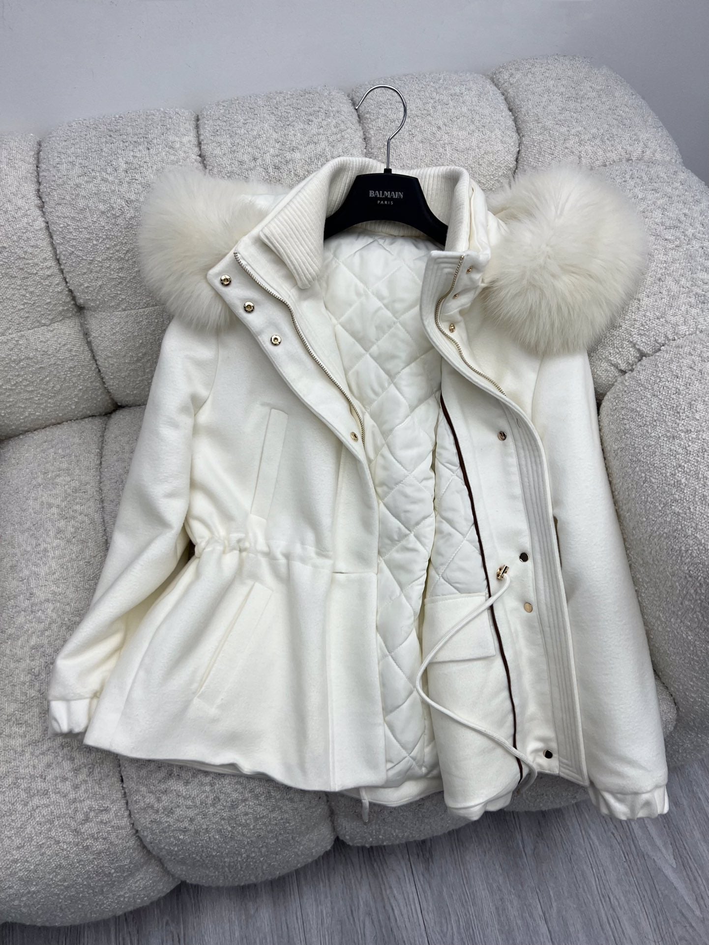 LP 26S FUR-COLLAR KNIT JACKET 472