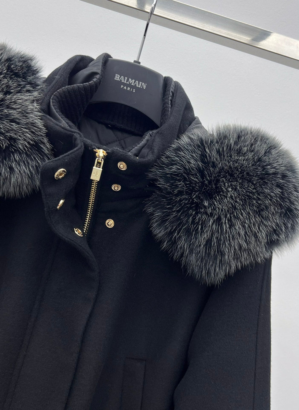 LP 26S FUR-COLLAR KNIT JACKET 473