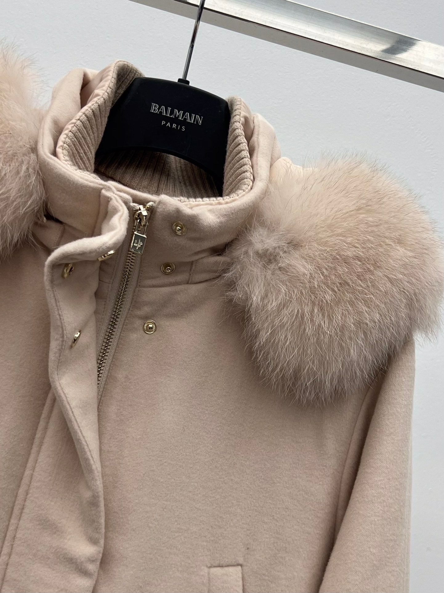 LP 26S FUR-COLLAR KNIT JACKET 470