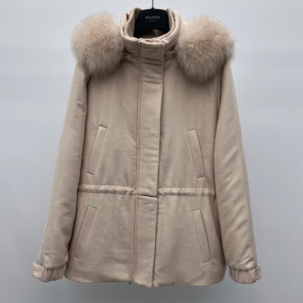 LP 26S FUR-COLLAR KNIT JACKET 470