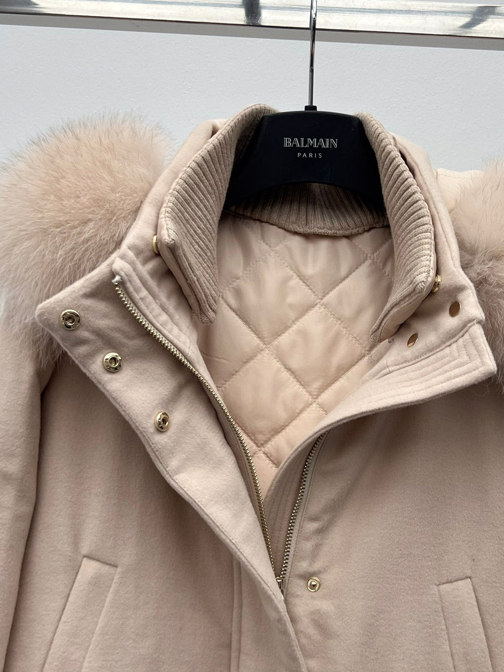 LP 26S FUR-COLLAR KNIT JACKET 470