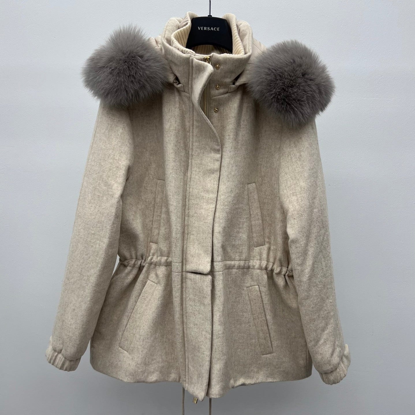LP 26S FUR-COLLAR KNIT JACKET 471