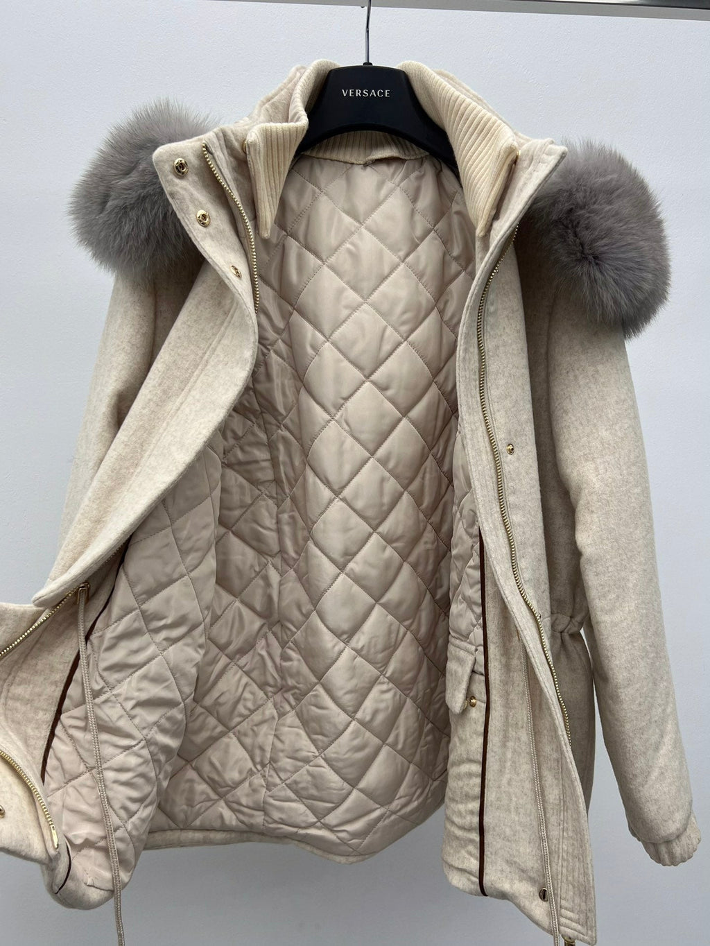 LP 26S FUR-COLLAR KNIT JACKET 471