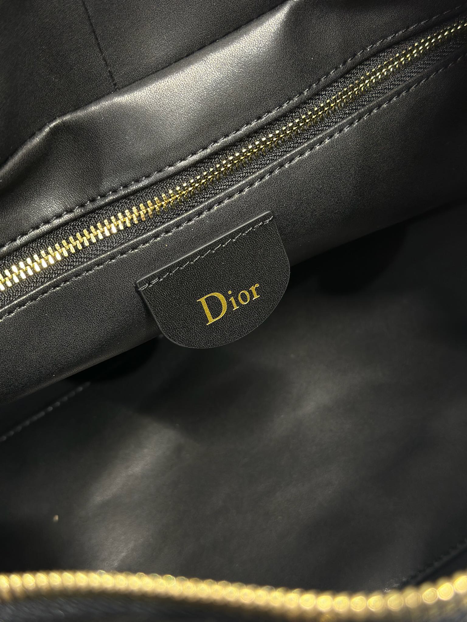 DIOR 26S CANNAGE GRANVILLE BAG 34 IN BLACK SUEDE