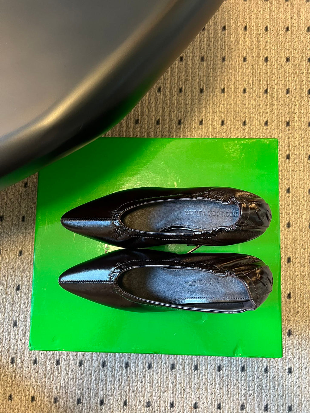 BOTTEGA VENETA 26S HIGH HEELS 40 MM IN DARK BROWN CALFSKIN