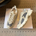 DIOR 26S VIBE SNEAKER 55MM IN DARK GRAY DIOR OBLIQUE LUSENTI EMBROIDERED COTTON AND BEIGE SUEDE