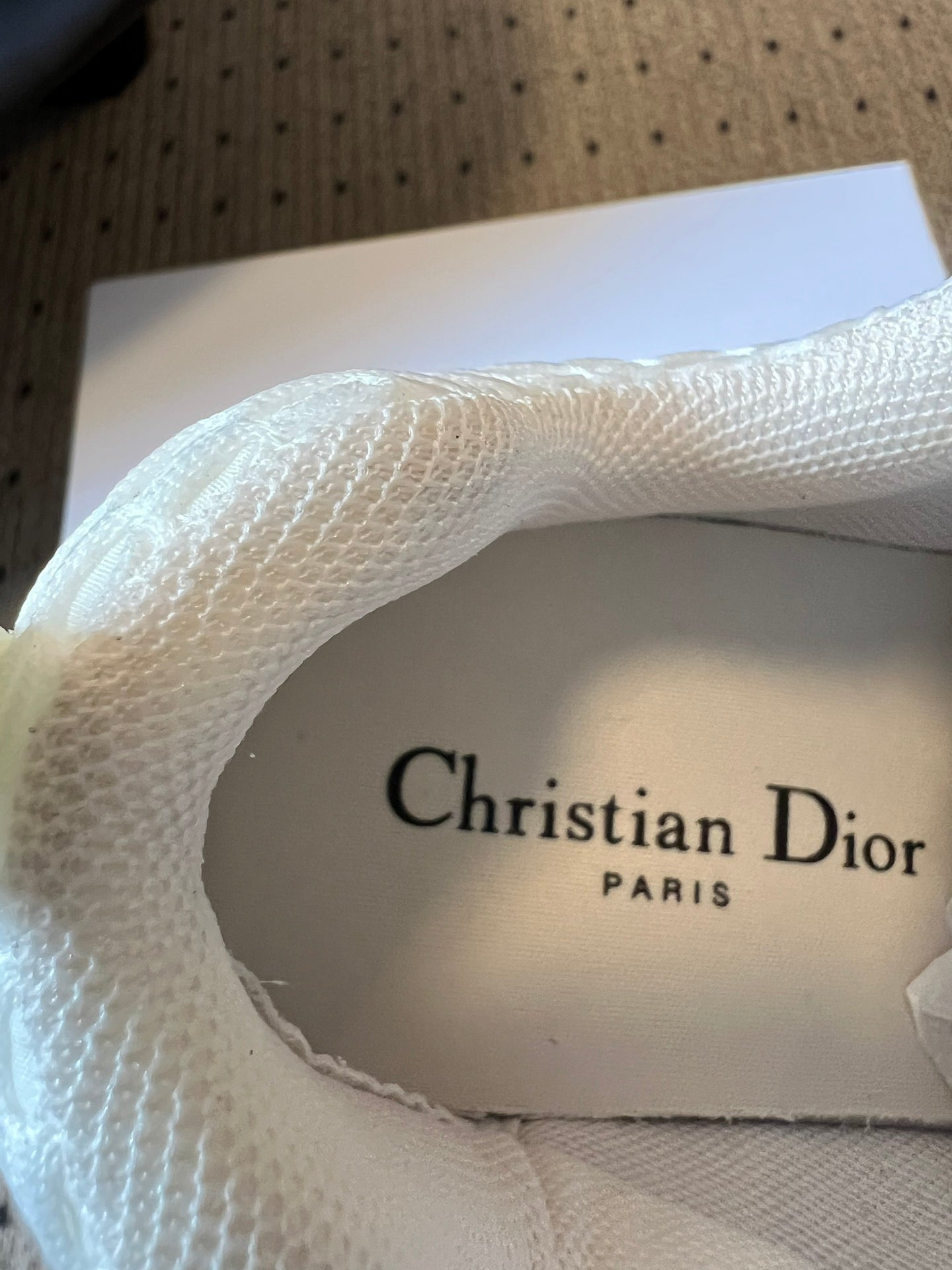 DIOR 26S VIBE SNEAKER 55MM IN BEIGE DIOR OBLIQUE LUSENTI EMBROIDERED COTTON AND SUEDE