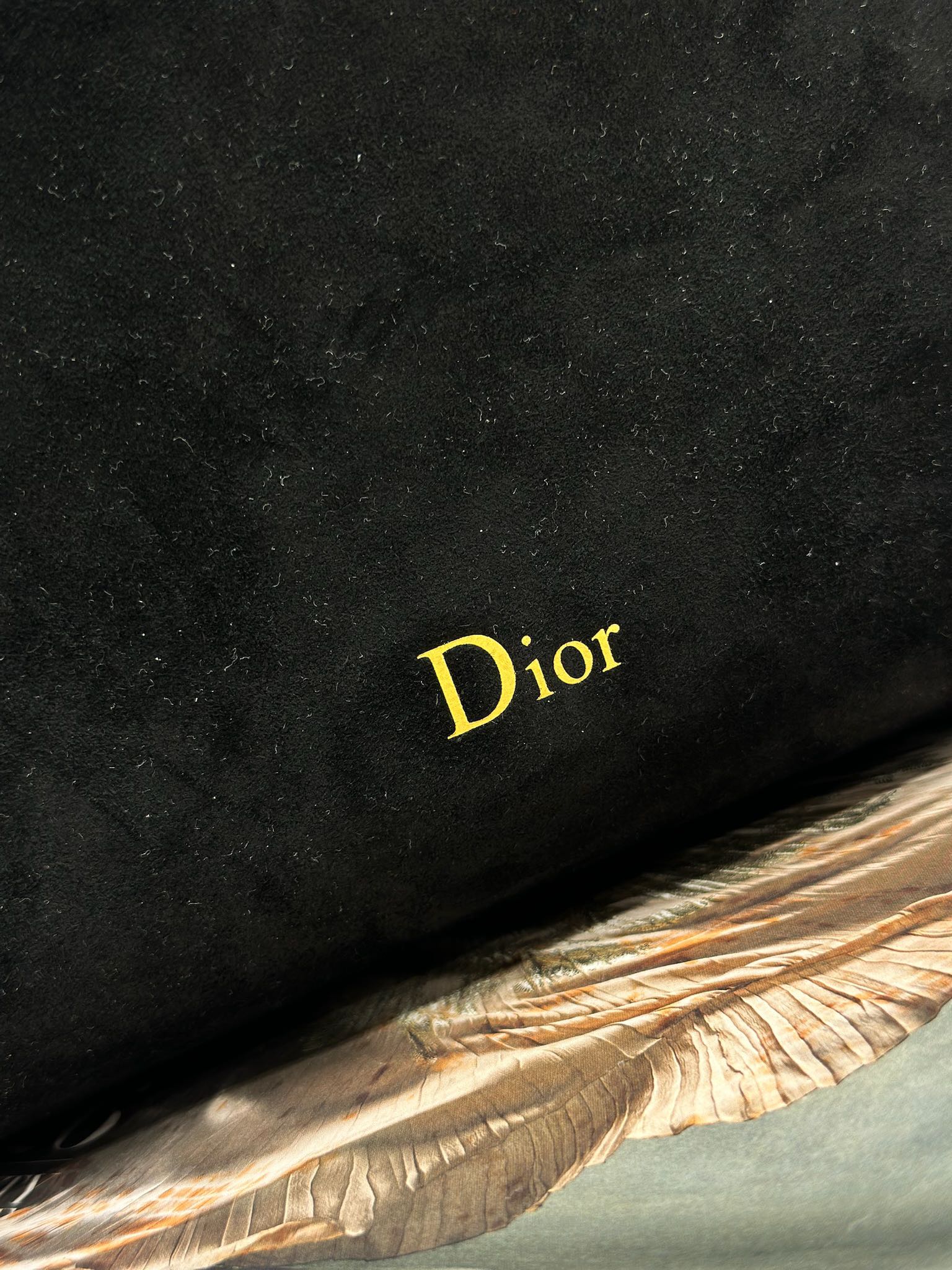 DIOR 26S DIORLY BAG 28 IN BLACK SUEDE