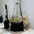 DIOR 26S DIORLY BAG 28 IN BLACK SUEDE