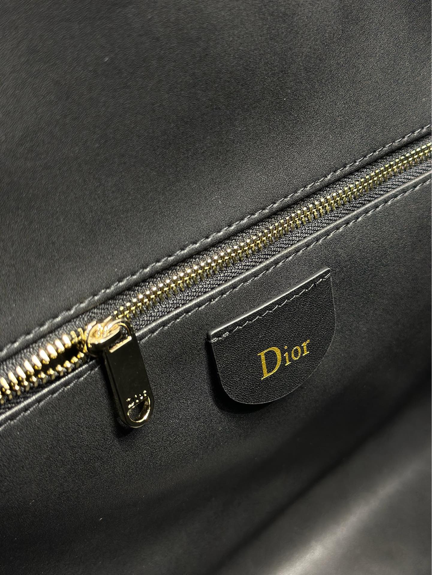 DIOR 26S DIORLY BAG 33 IN BLACK SUEDE