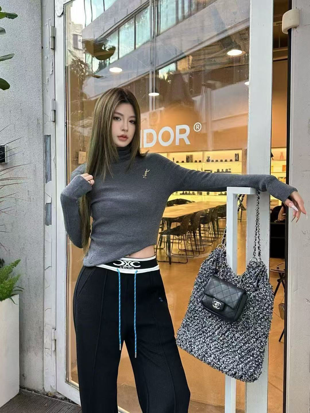 CELINE 26S HIGH-WAISTED PANTS STYLE 9
