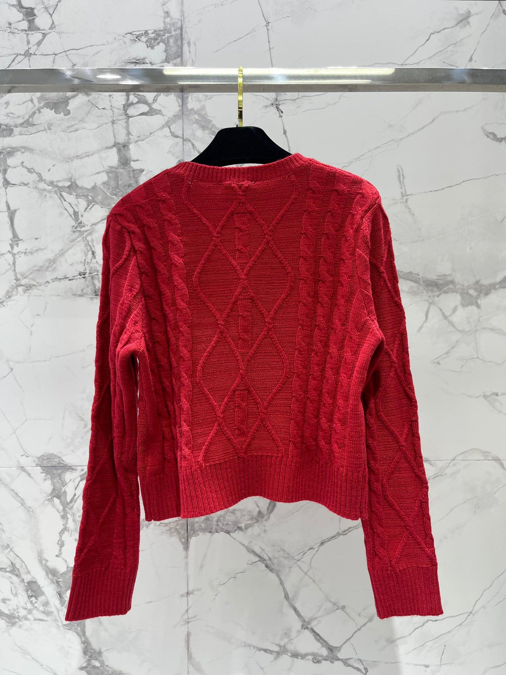 CHANEL 26S LONG-SLEEVE CREWNECK SWEATER 666