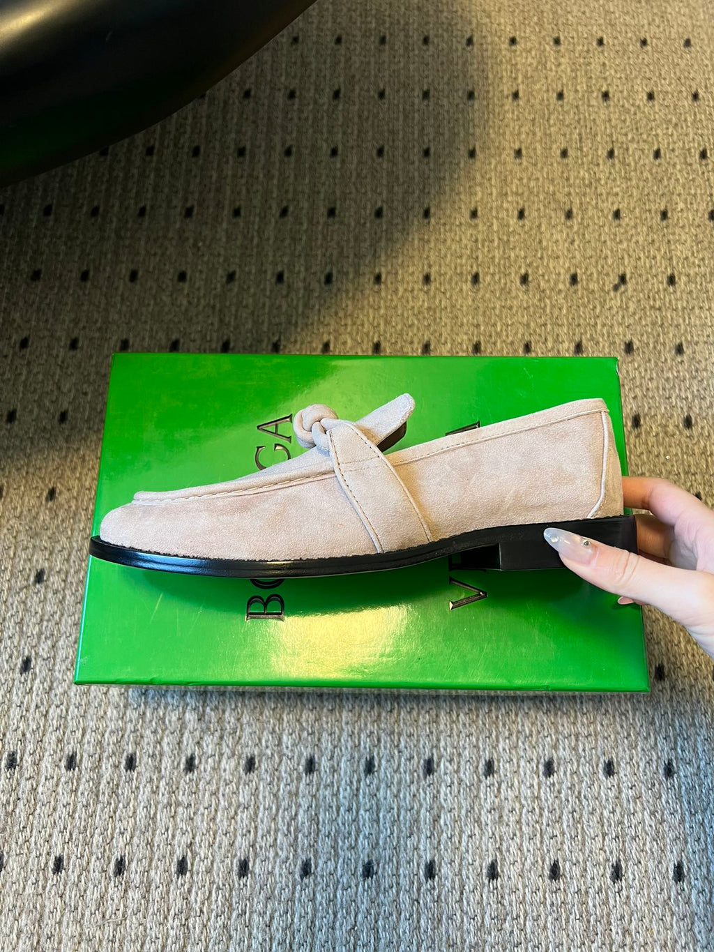 BOTTEGA VENETA 26S LOAFERS IN LIGHT BEIGE SUEDE