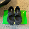 BOTTEGA VENETA 26S MARY JANE SNEAKER IN BLACK SUEDE AND FABRIC