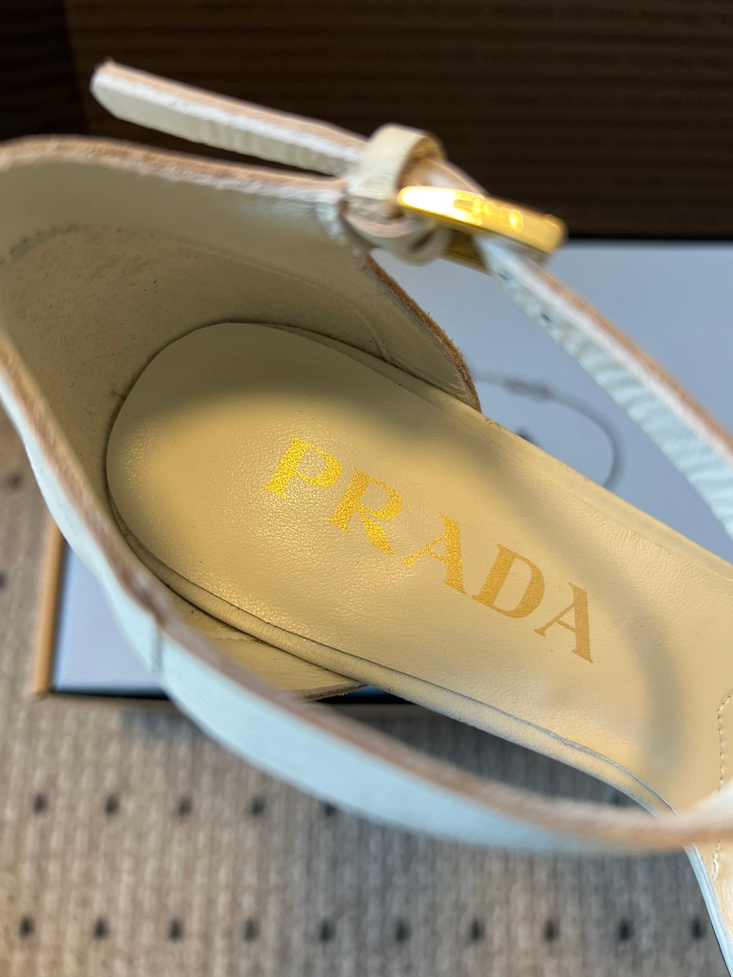 PRADA 26S POINTED-TOE STRAPPY HIGH-HEEL SANDALS 80MM IN WHITE CALFSKIN