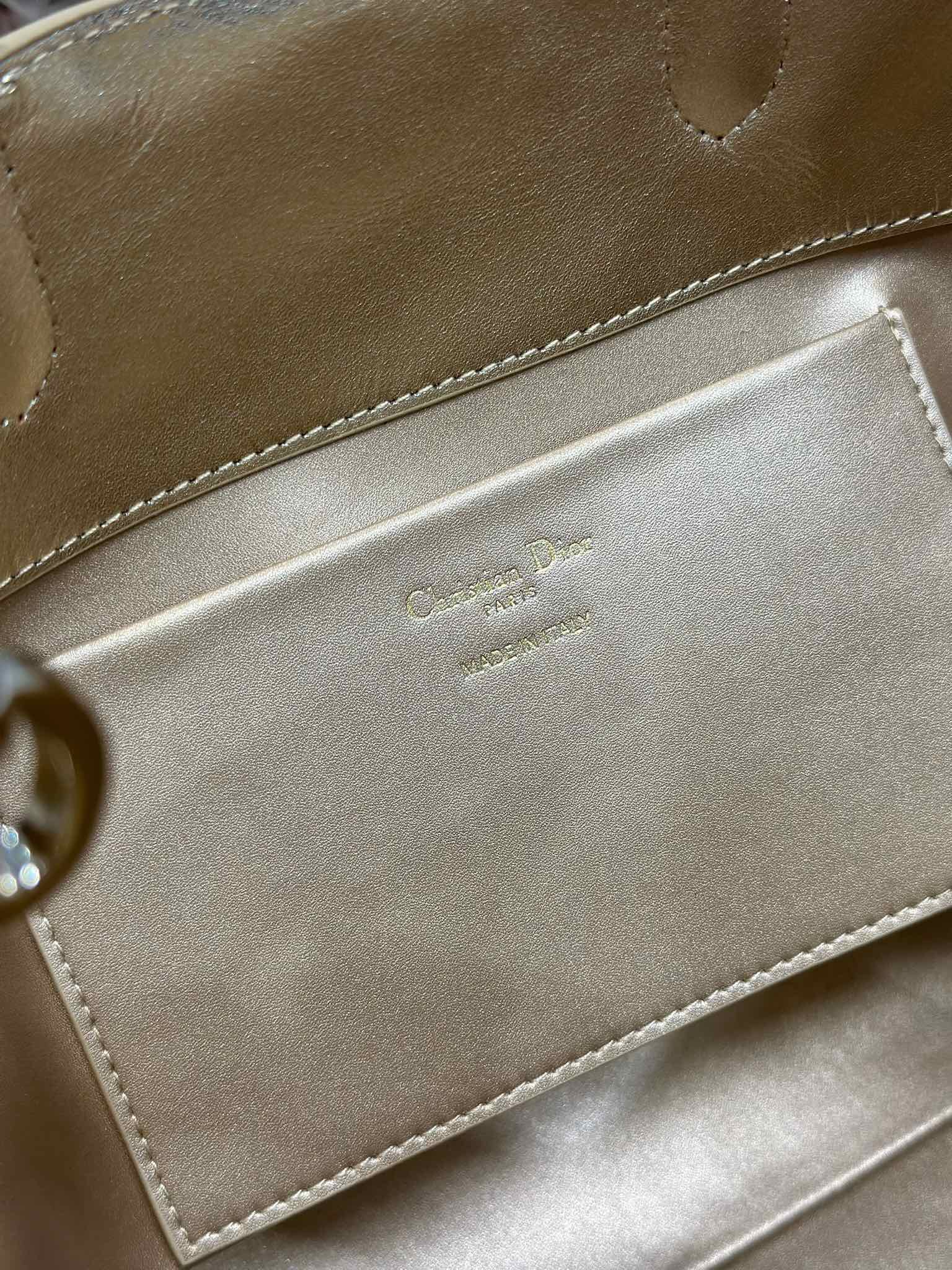 DIOR 26S TOUJOURS BAG 23 IN GOLD CALFSKIN