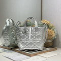 DIOR 26S TOUJOURS BAG 23 IN SILVER CALFSKIN