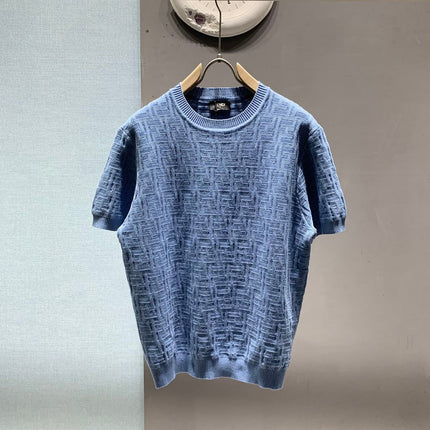 FENDI 26S SHORT-SLEEVE KNIT TOP 321