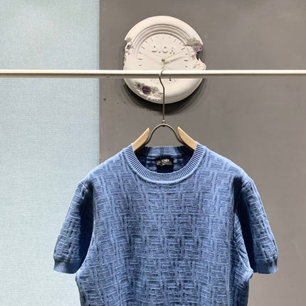 FENDI 26S SHORT-SLEEVE KNIT TOP 321