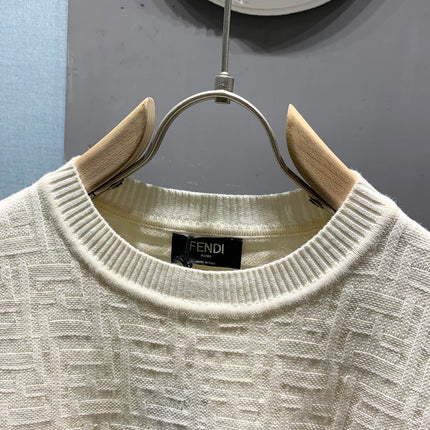 FENDI 26S SHORT-SLEEVE KNIT TOP 354