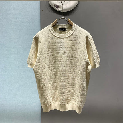 FENDI 26S SHORT-SLEEVE KNIT TOP 354
