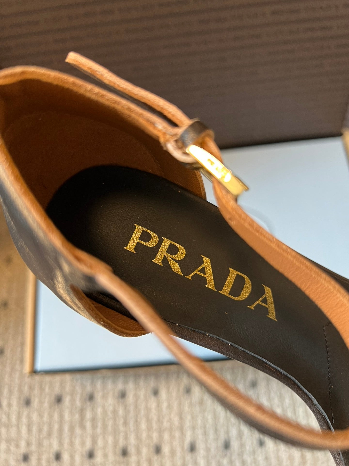 PRADA 26S POINTED-TOE STRAPPY HIGH-HEEL SANDALS 60MM IN DARK BROWN CALFSKIN