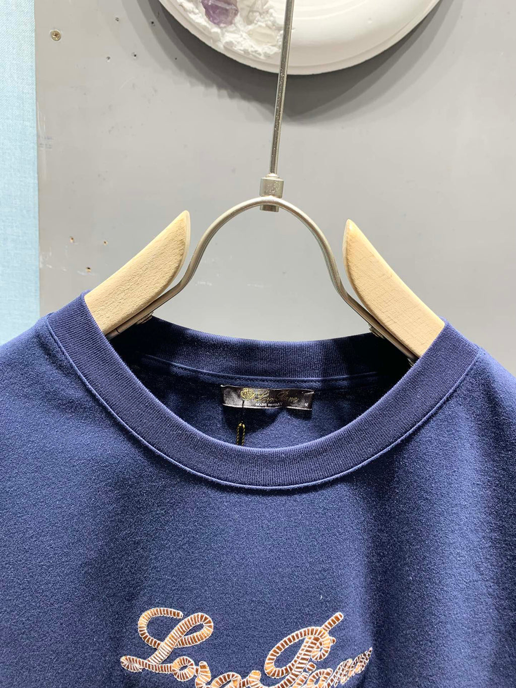 LORO PIANA 26S EMBROIDERED T-SHIRT 745