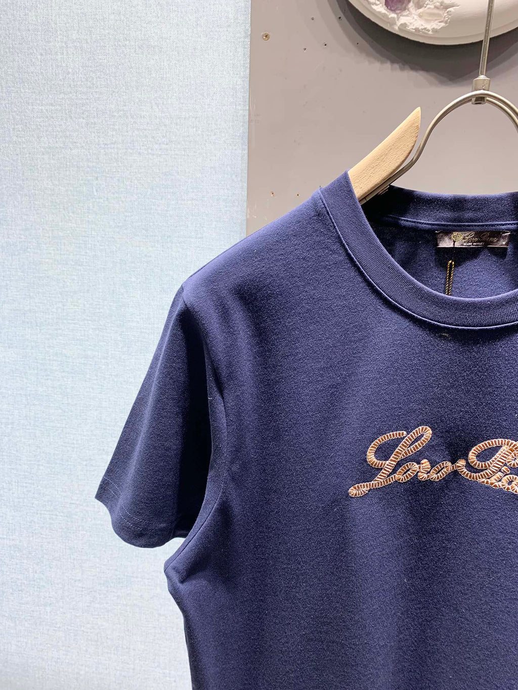 LORO PIANA 26S EMBROIDERED T-SHIRT 745