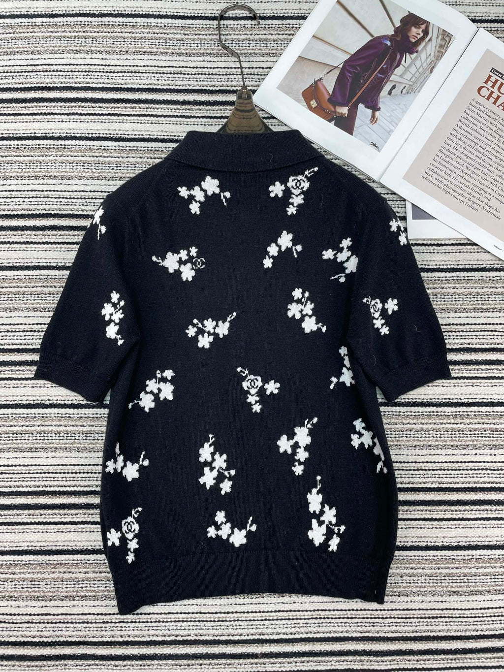 CHANEL 26S SHORT-SLEEVE KNIT TOP 951