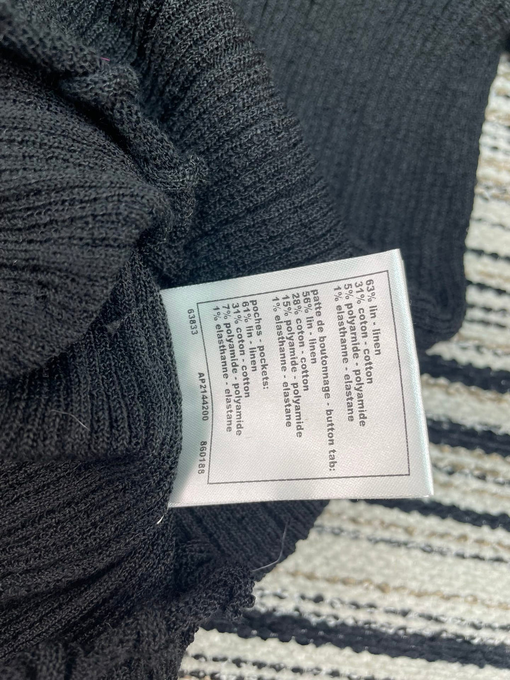 CHANEL 26S SHORT-SLEEVE POLO KNIT TOP 912