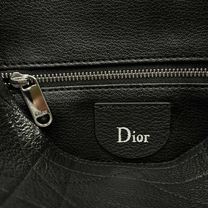 DIOR 26S DIORLY BAG 28 IN BLACK CALFSKIN