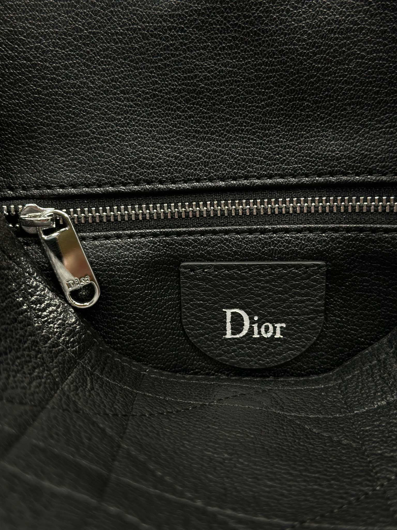 DIOR 26S DIORLY BAG 28 IN BLACK CALFSKIN
