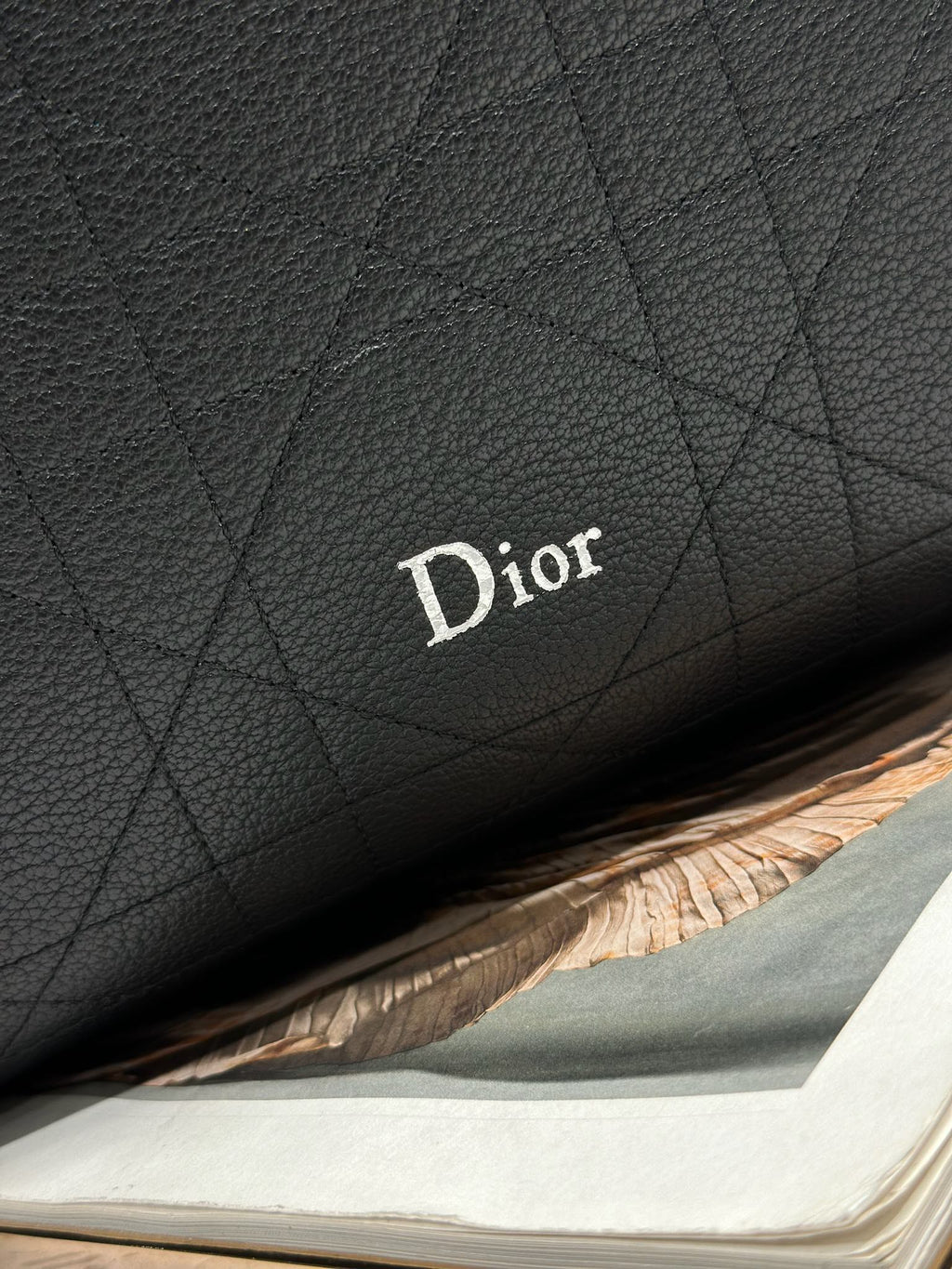 DIOR 26S  DIORLY BAG 39 IN BLACK CALFSKIN