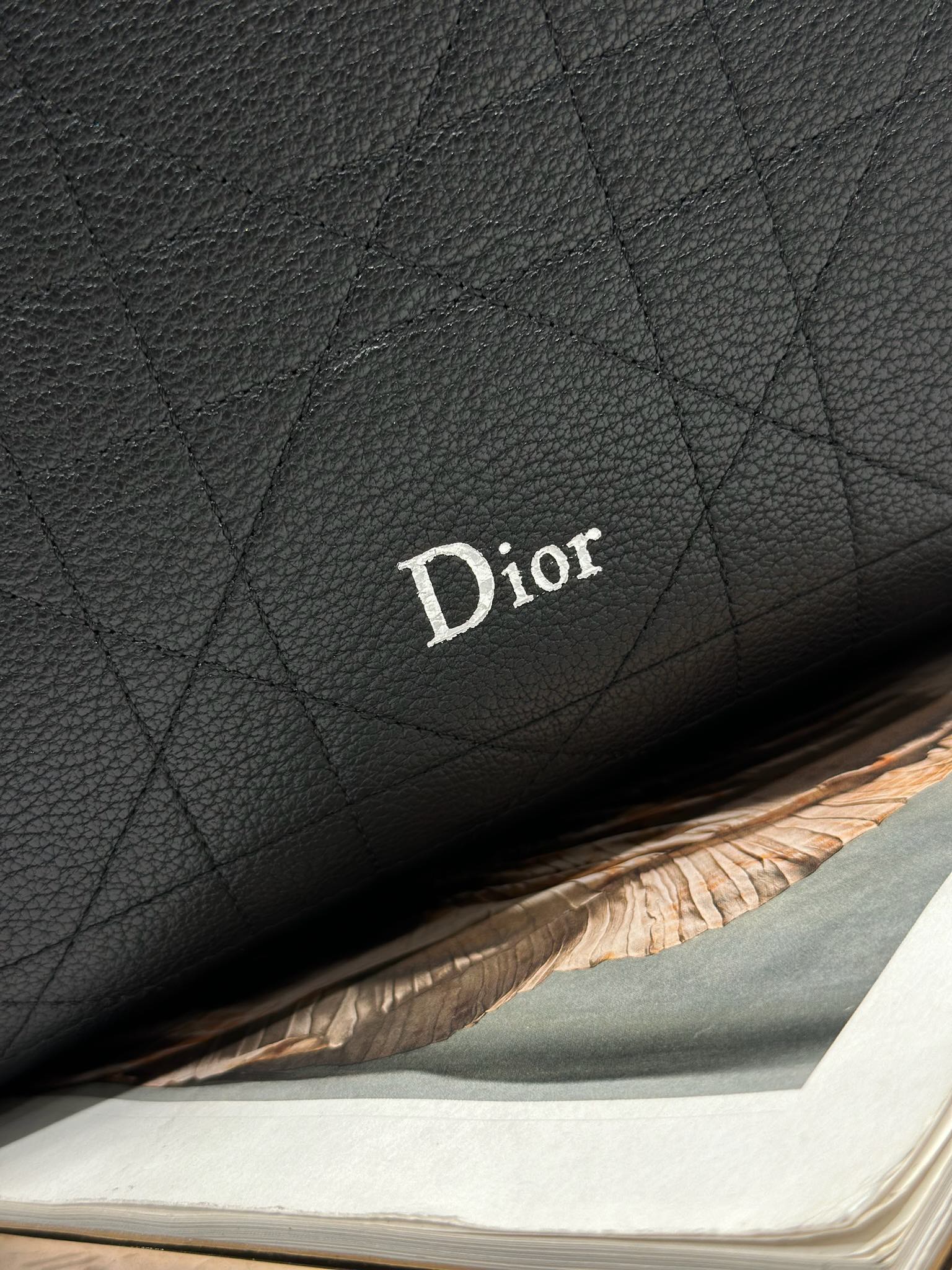 DIOR 26S  DIORLY BAG 39 IN BLACK CALFSKIN