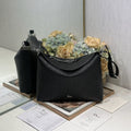 DIOR 26S  DIORLY BAG 39 IN BLACK CALFSKIN