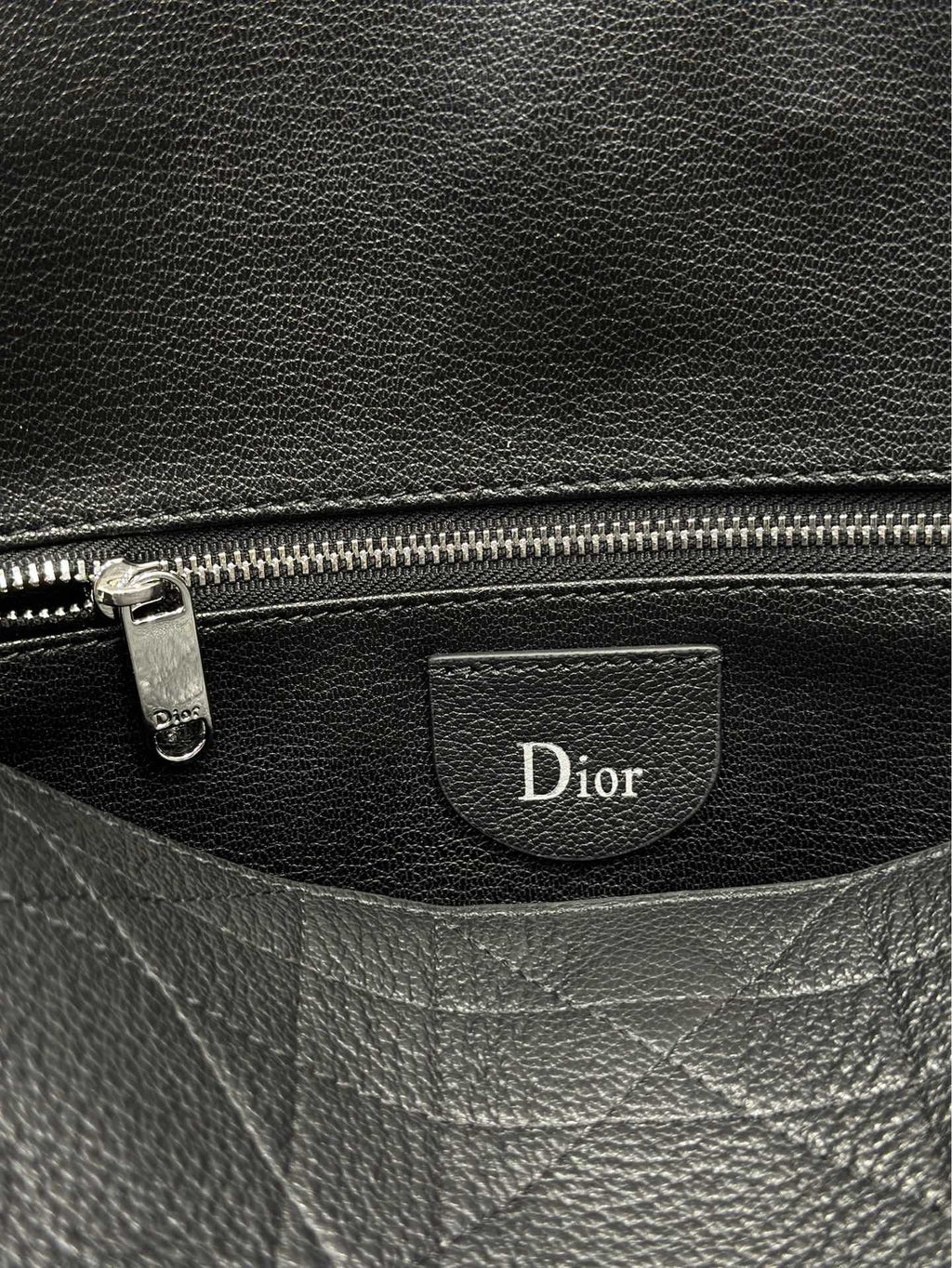 DIOR 26S  DIORLY BAG 39 IN BLACK CALFSKIN
