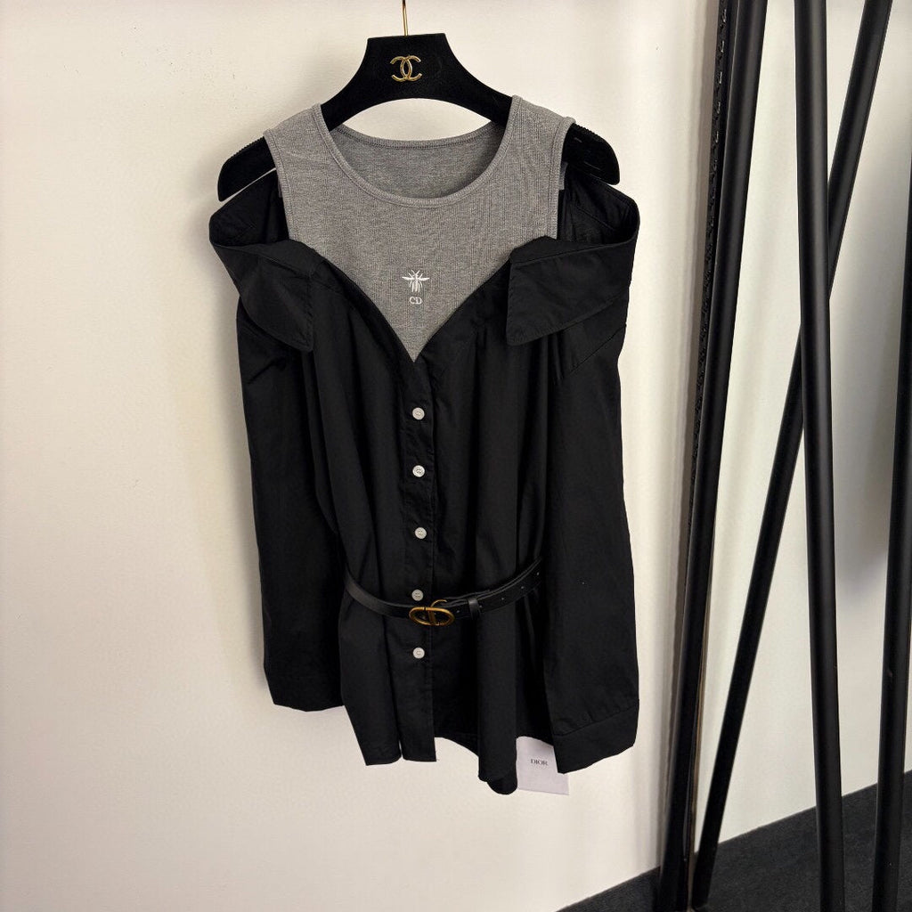 DIOR 26S TWO-PIECE LONG-SLEEVE SHIRT 1207