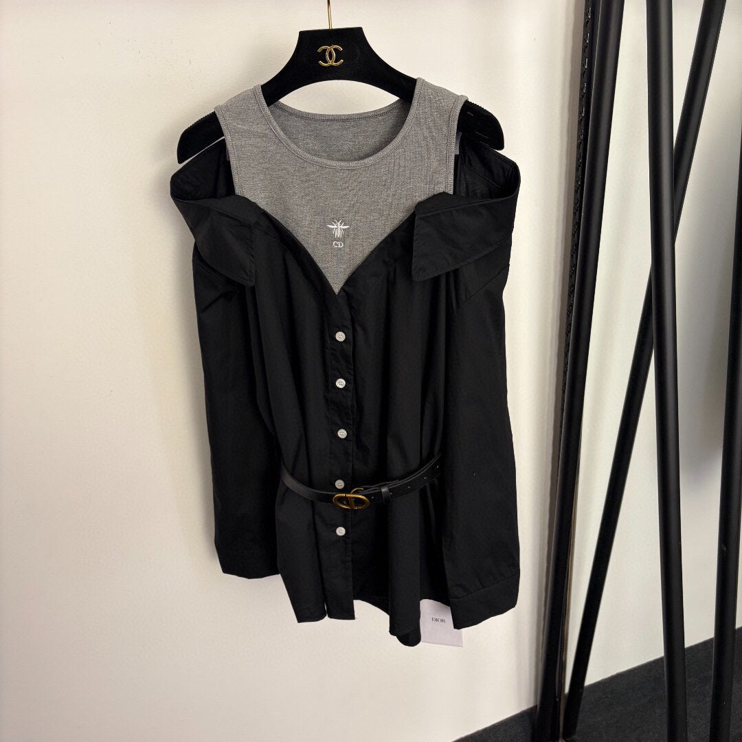 DIOR 26S TWO-PIECE LONG-SLEEVE SHIRT 1207