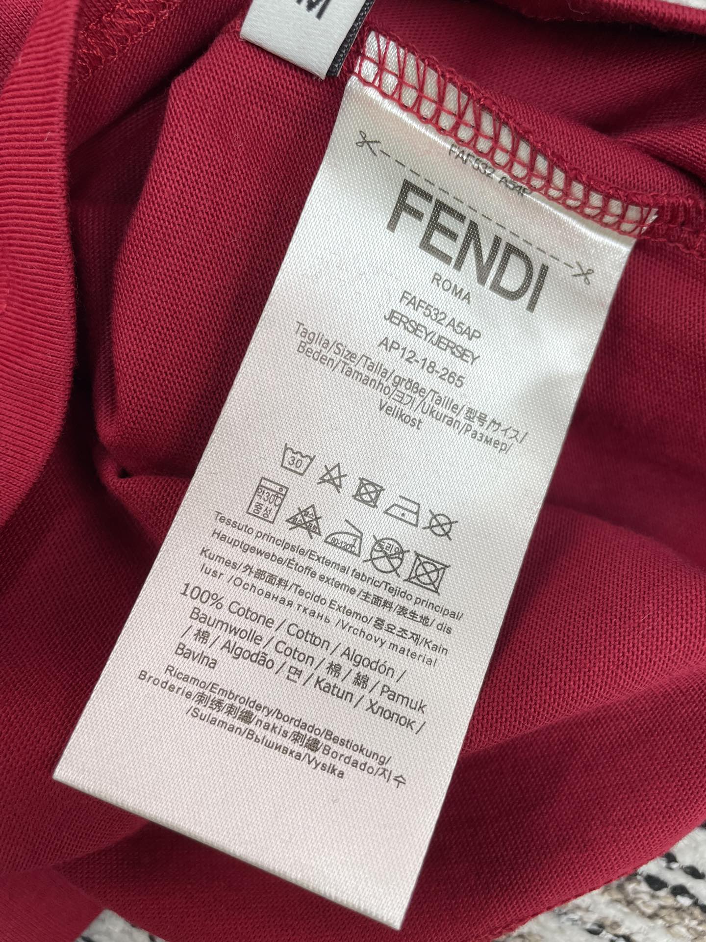 FENDI 26S SHORT SLEEVE T-SHIRT 168