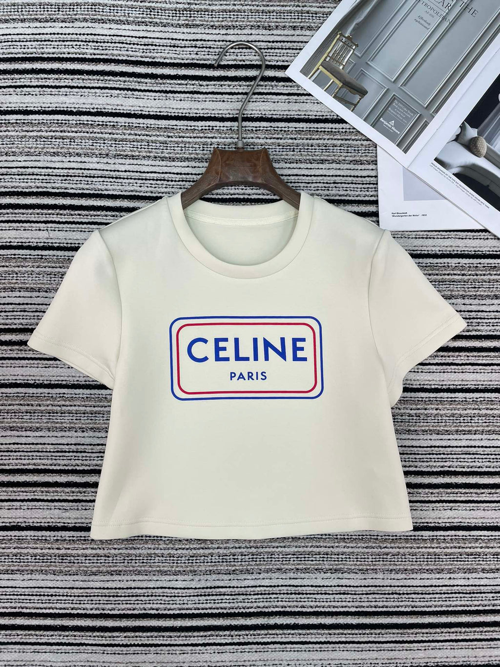 CELINE 26S SHORT SLEEVE TOP AND SHORTS SET 122