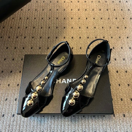 CHLOE 26S HIGH HEELS 20 MM IN BLACK PATENT CALFSKIN