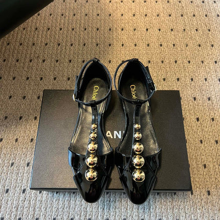 CHLOE 26S HIGH HEELS 20 MM IN BLACK PATENT CALFSKIN