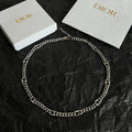 CD 26S LOGO LINK CHAIN NECKLACE IN SILVER METAL 633148