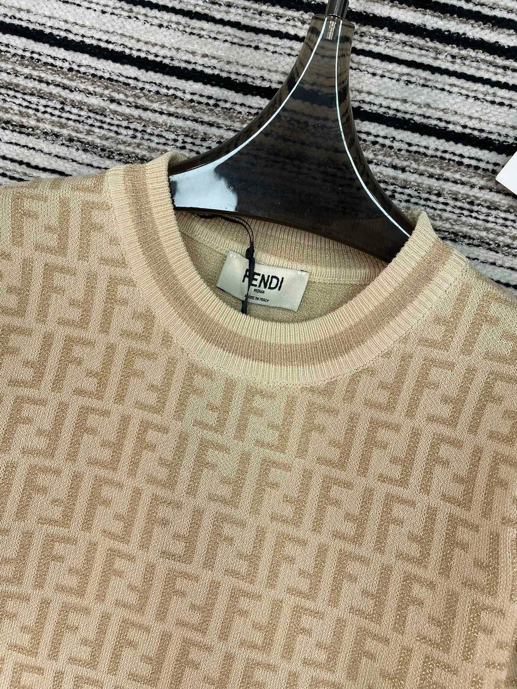 FENDI 26S SHORT SLEEVE KNIT T-SHIRT 125