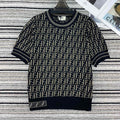 FENDI 26S SHORT SLEEVE KNIT T-SHIRT 124